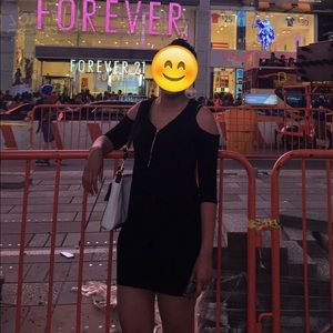Forever21 cold shoulder mini dress
